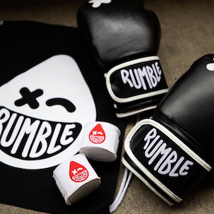 rumble boxing gloves and hand wraps